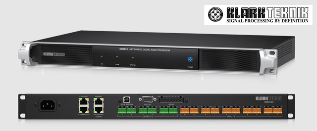  KLARK TEKNIK DM8500 Мережевий цифровий аудіопроцесор для інсталяційних додатків із настроюваним DSP, Dante мережею 