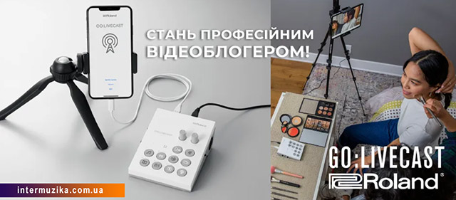  Roland GO: LIVECAST Портативна студія для смартфонів 